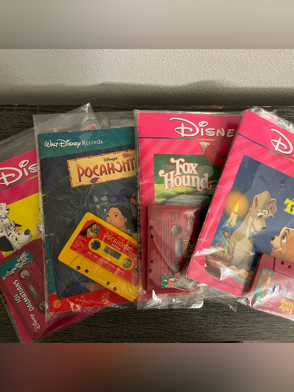 Disney read a long cassette bundle-4 book bundle